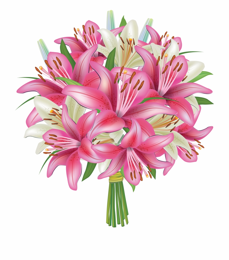 Picture Royalty Free Download White And Pink Lilies