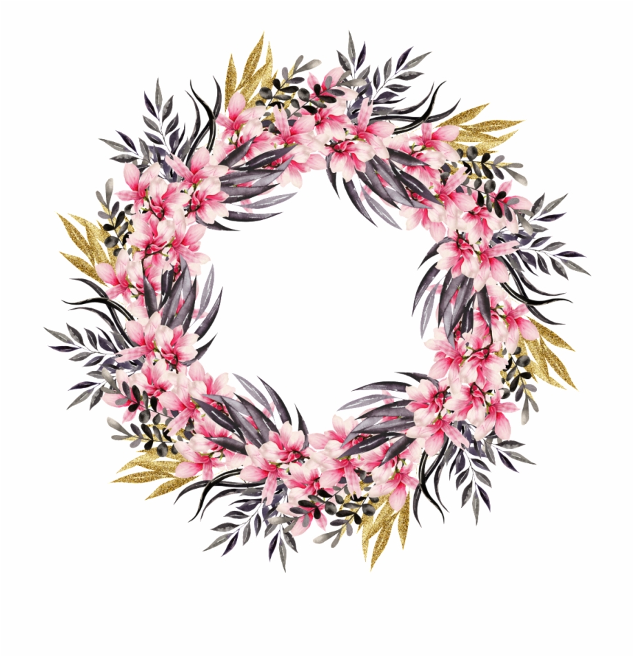 Hand Painted Summer Beautiful Garland Png Transparent Floral