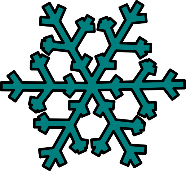 Snowflakes Clipart Teal Pink Snowflake Clip Art