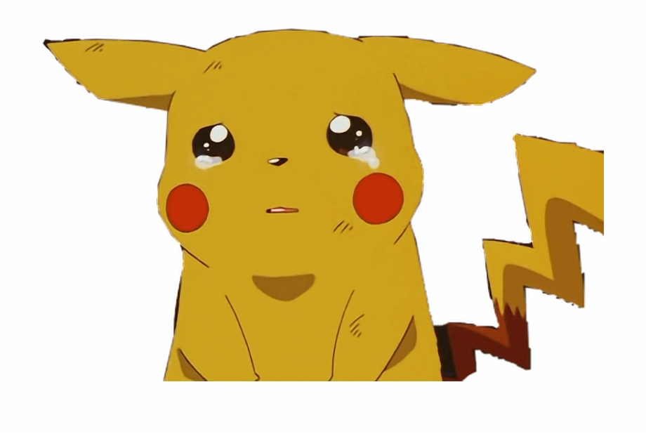 Pikachu Sad Png Pikachu Crying