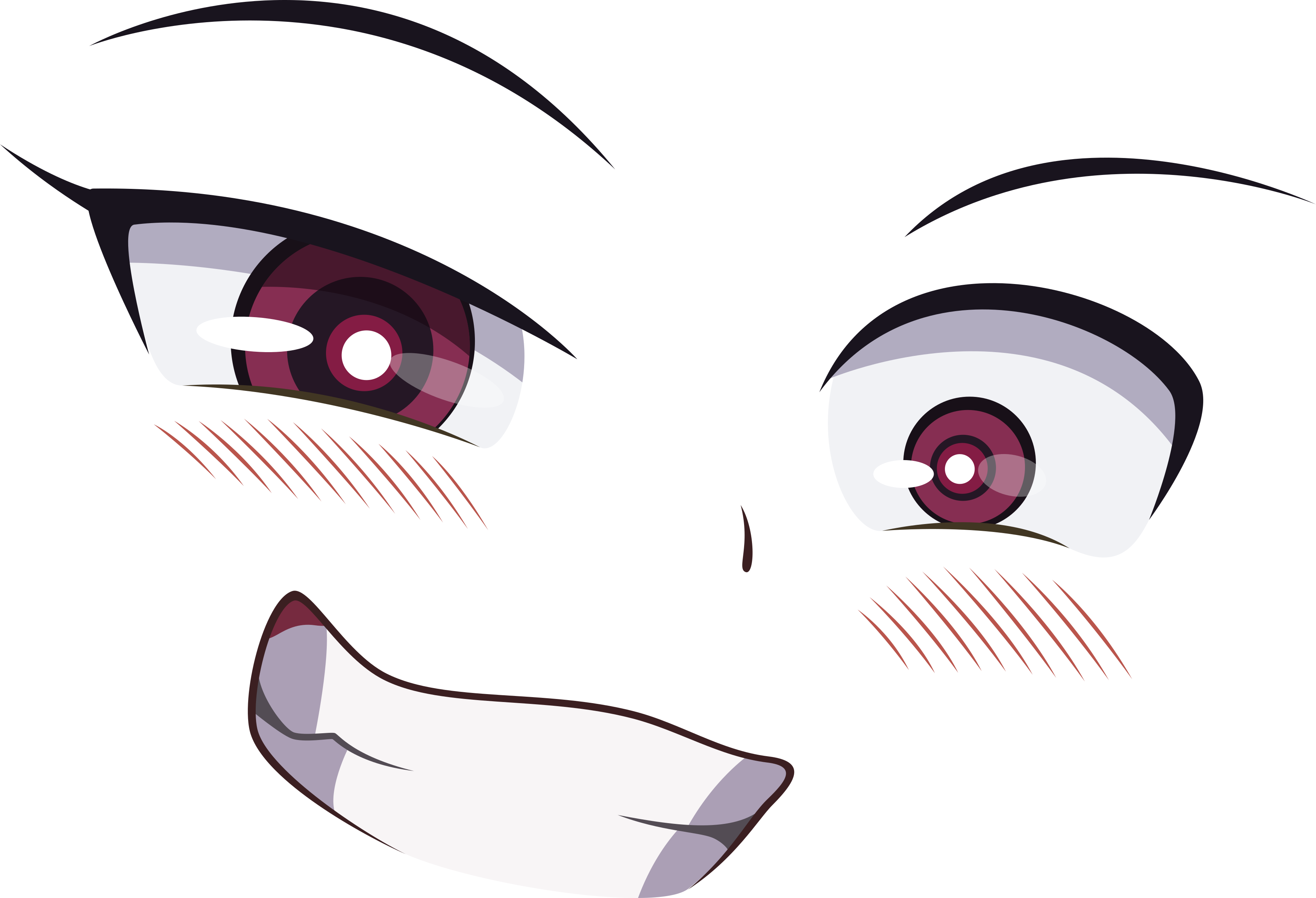 face anime transparent clipart library eyes mouth ahegao