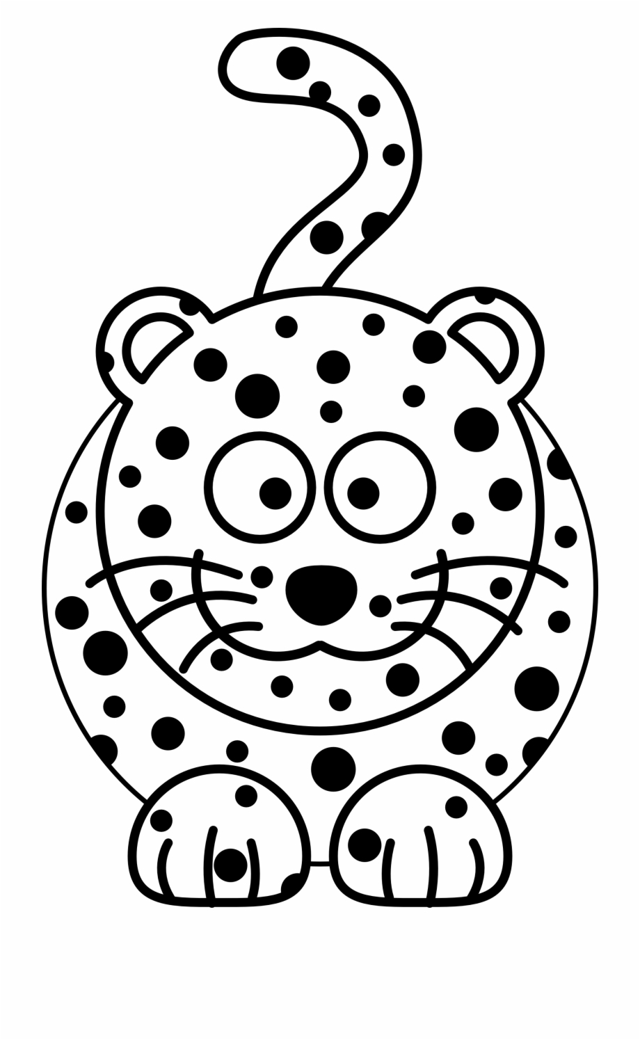 amur leopard easy drawing
