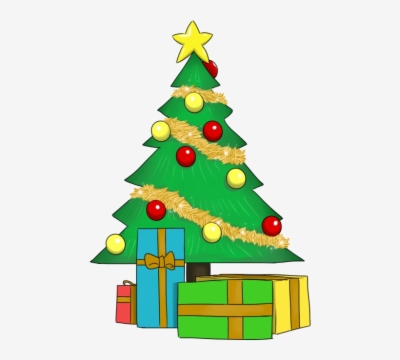 Christmas Tree With Presents Png