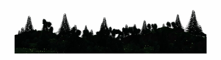 Forest Silhouette Transparent Background