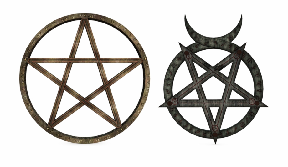 Triple Goddess Symbol With Pentagram