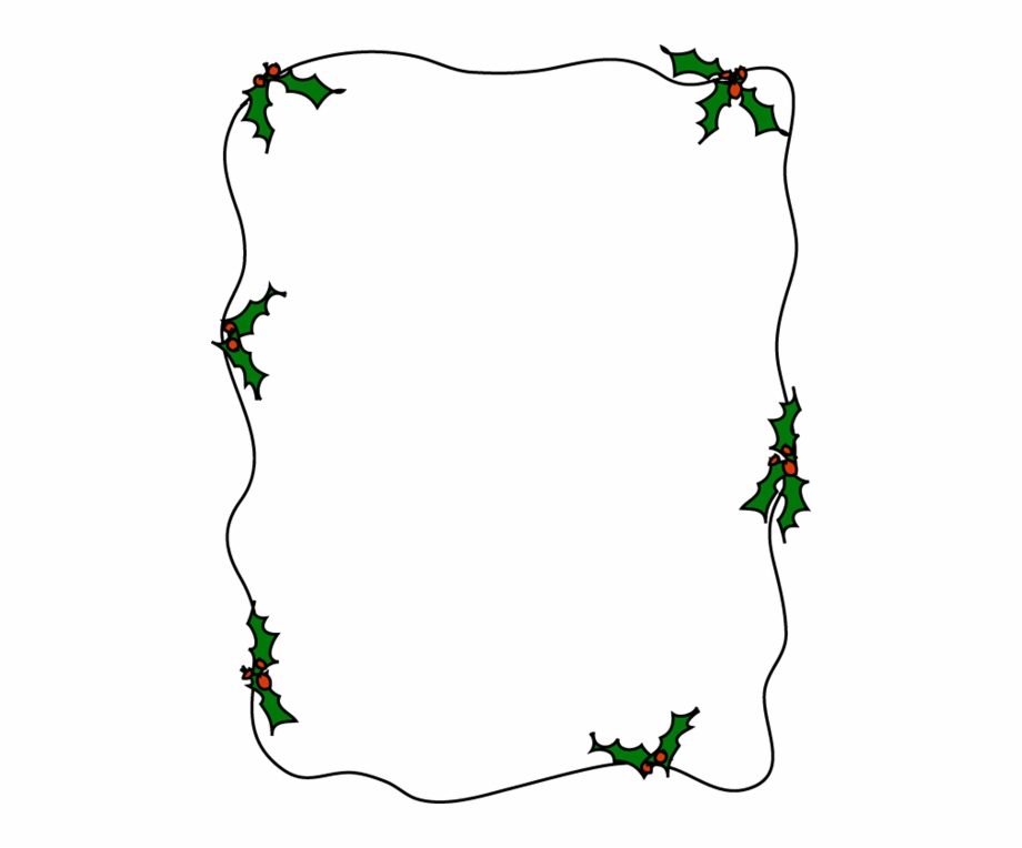 Holly Border For Border 8 5 X 11 Png