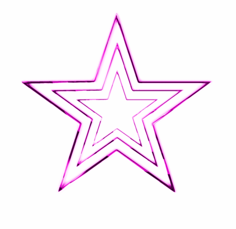 Mq Pink Star Stars Neon Neon Pink Star