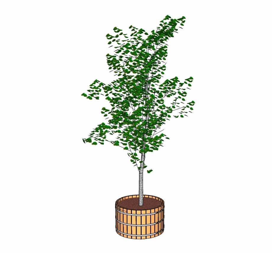 Large Wooden Planter Tree
