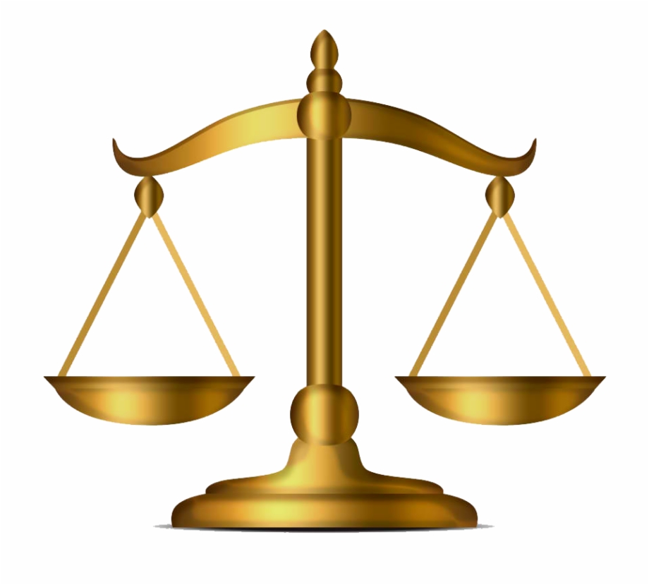 gold scales of justice clipart
