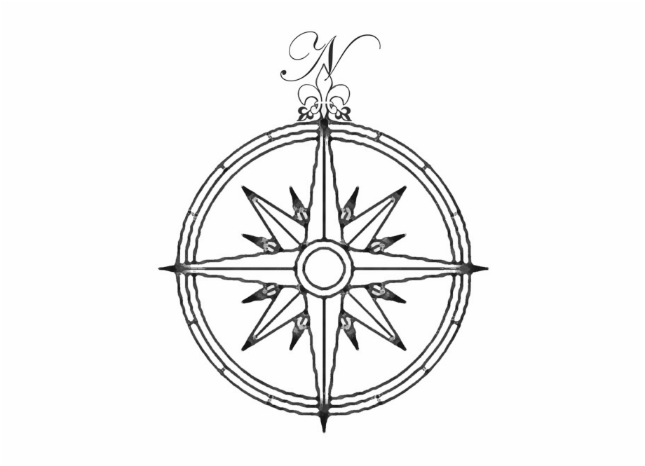 Compas Drawing Simple Compass Tattoo Drawing
