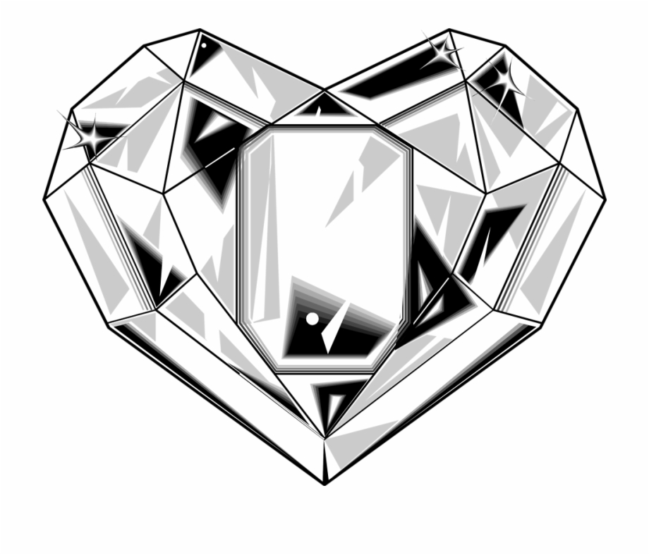 Crystal Clipart Diamond Shape Heart Shaped Diamond Logo