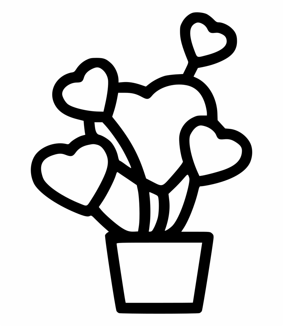 Free Flower Pot Clipart Black And White, Download Free Flower Pot
