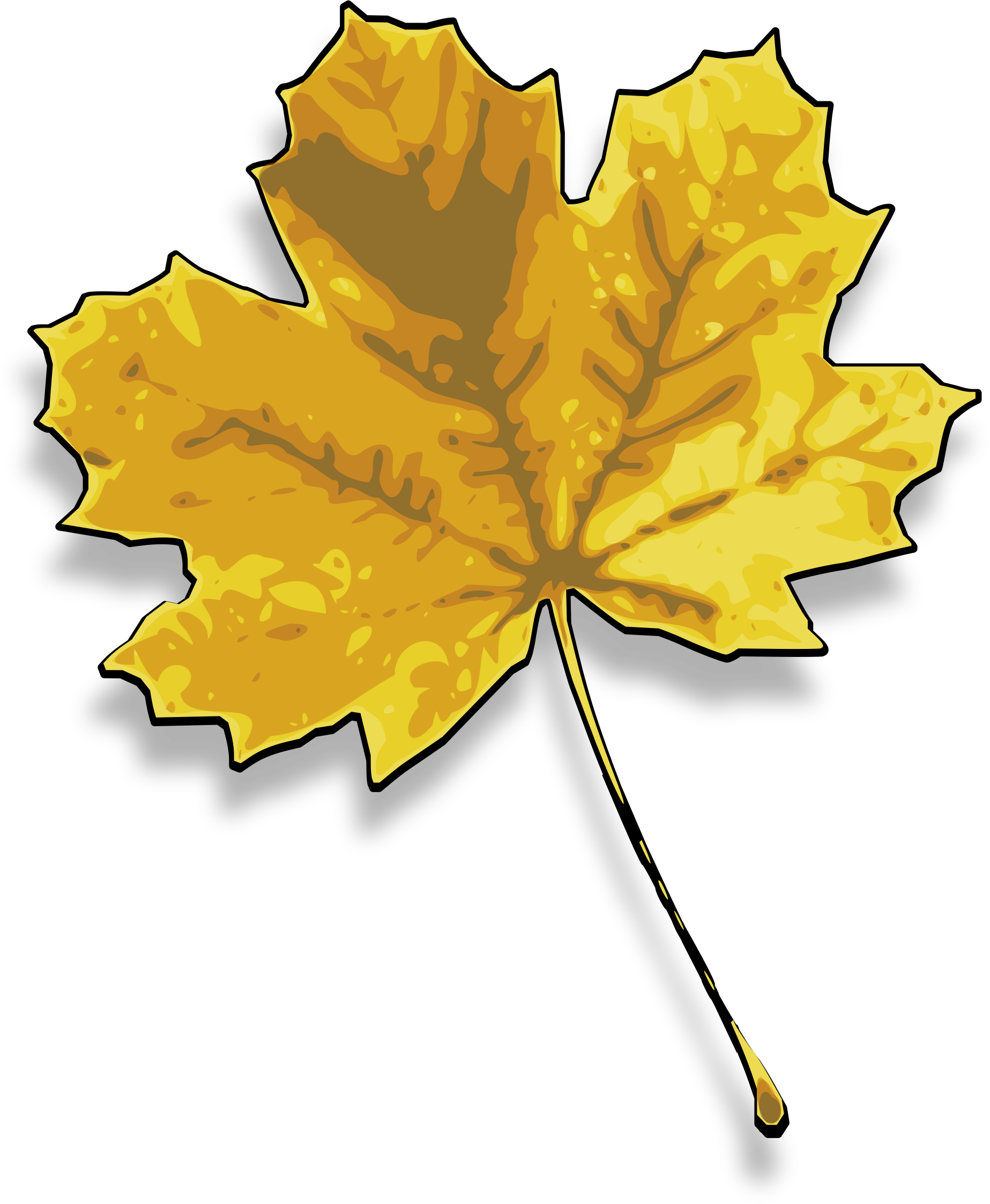 Maple Leaf Dried Leaf Clip Art