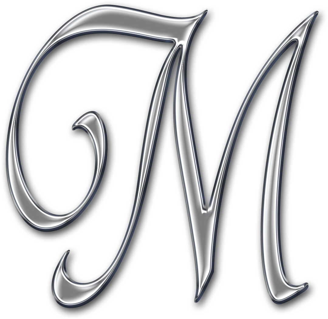 Fancy M Letter Outline Letter M Clipart Transparent