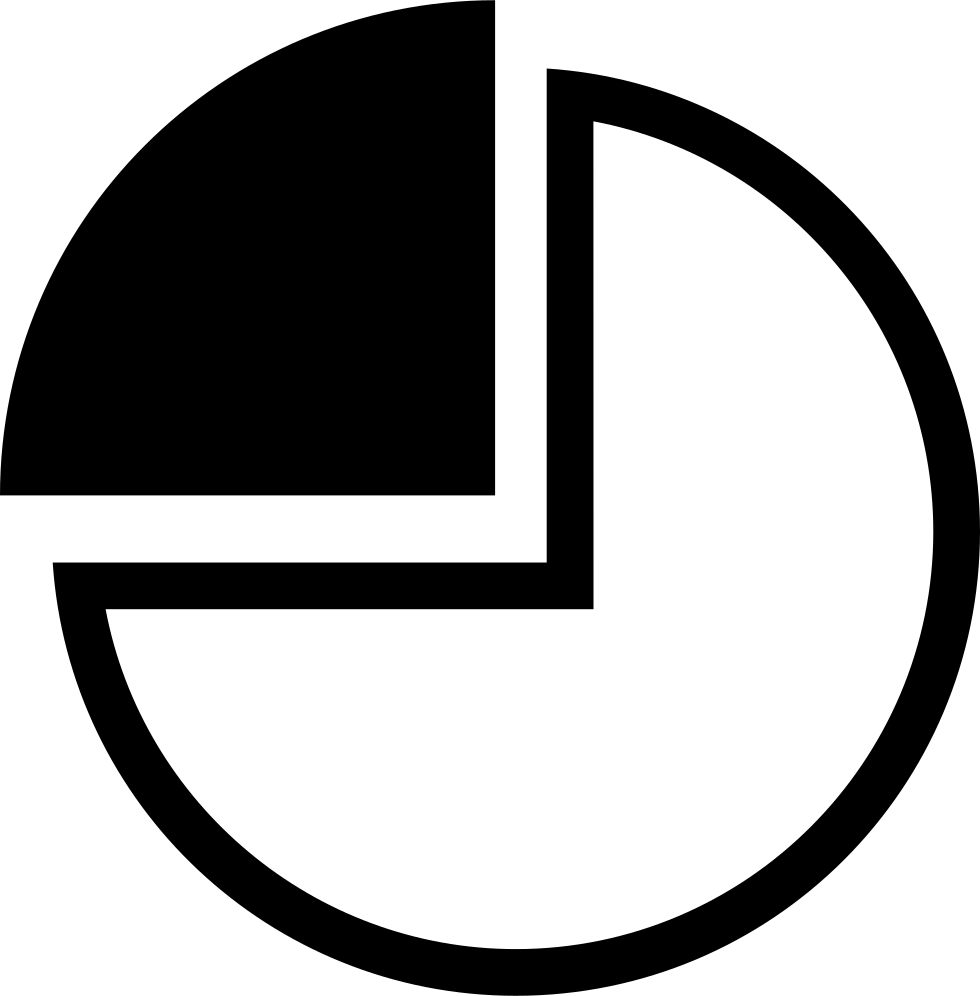 pie chart icon black and white