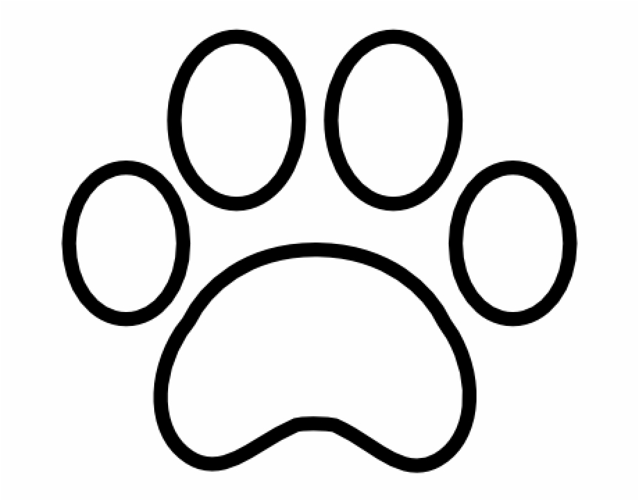 Tiger Paw Print Outline Paw Print Outline Png