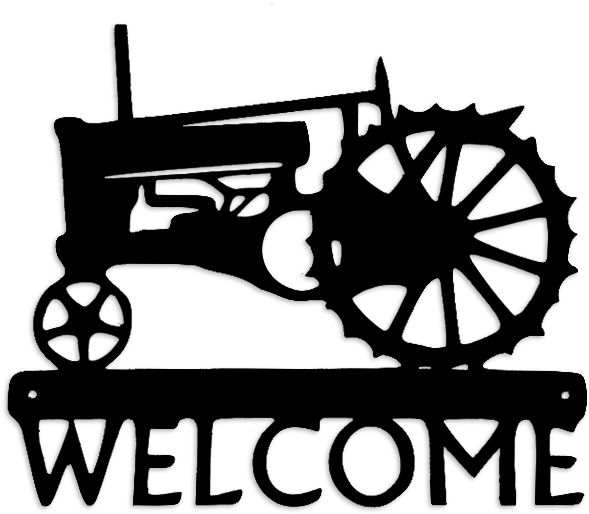 Shop Welcome Sign With Cows