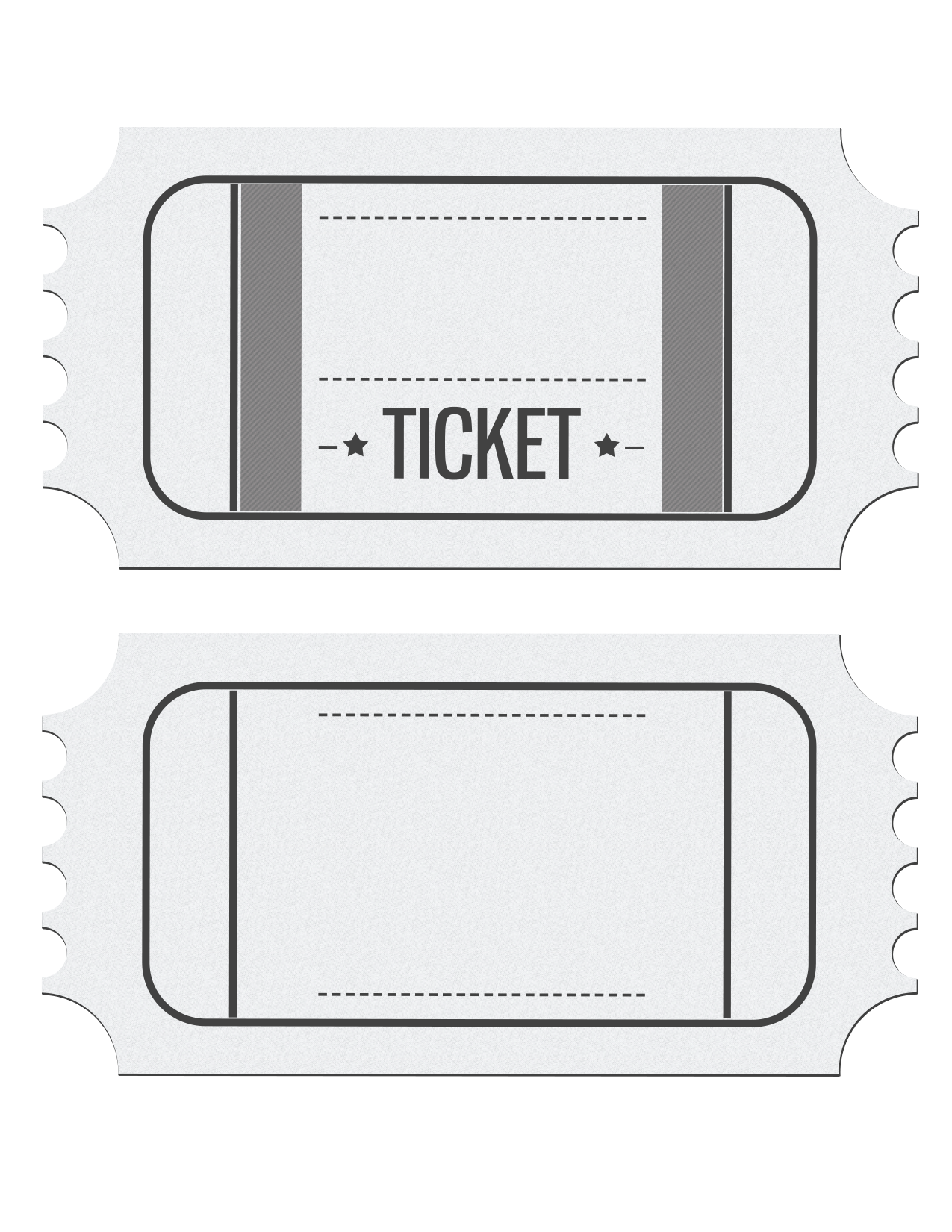 Blank Ticket Png