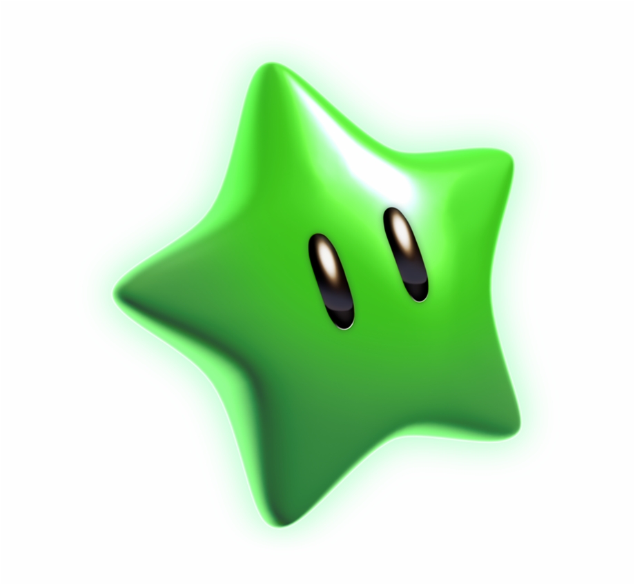 Green Star Artwork Super Mario 3D World Green
