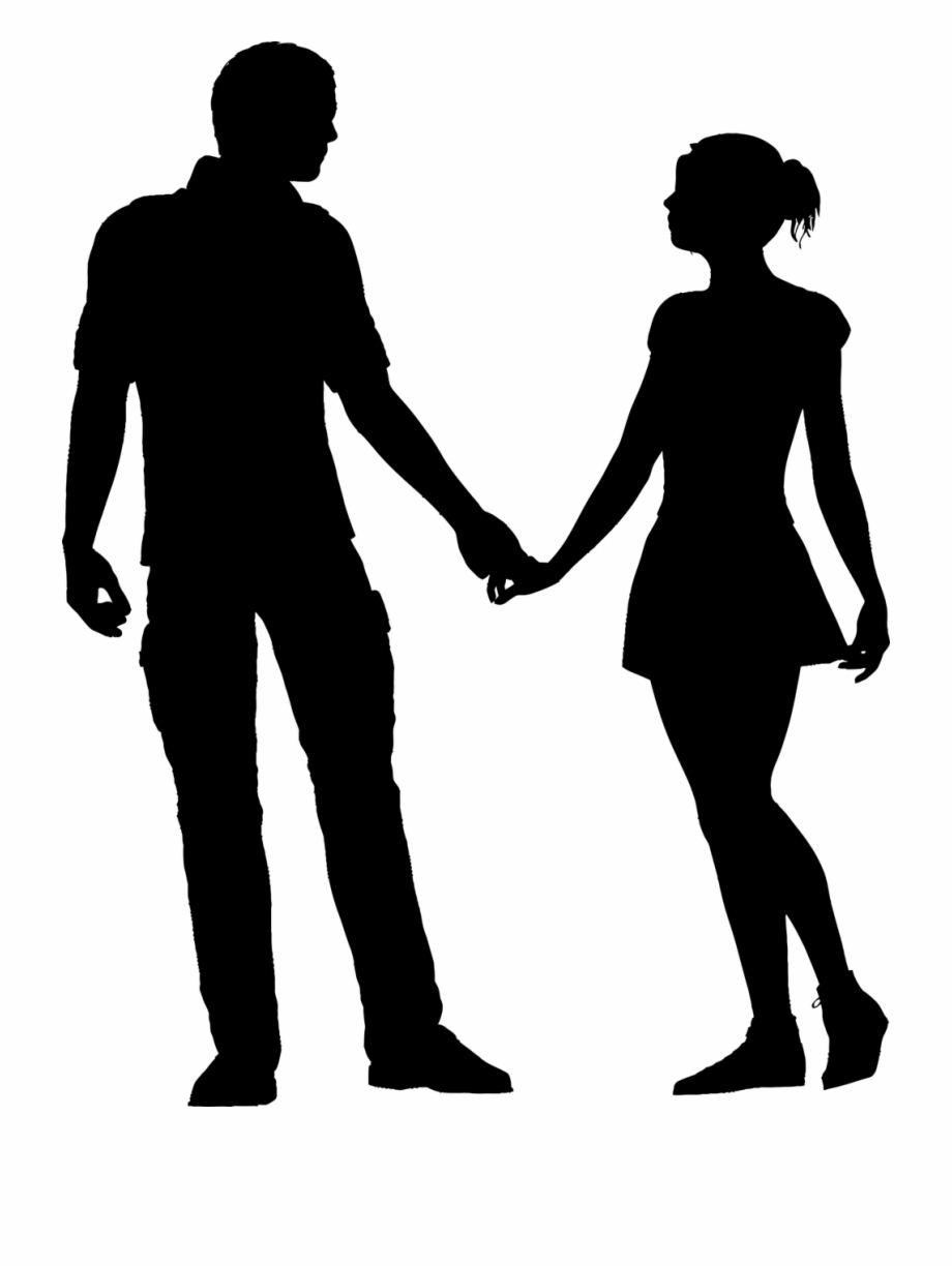 Couple Holding Hands Silhouette Png Silhouette Couple Holding