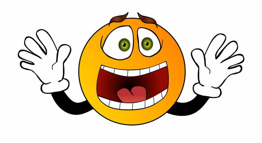 Smiley Scared Surprised Emoji Terkejut Png