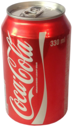 transparent coca cola can
