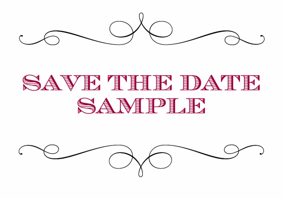 Save The Date Sample Illustration