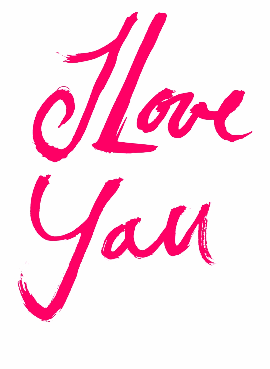 Free Download Love You Text Png