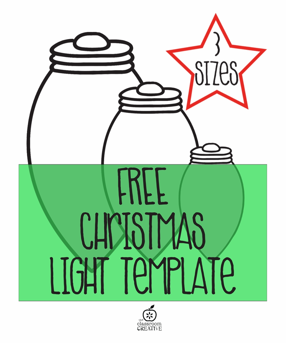 Free Printable Christmas Light Template Free Christmas Light Clip Art 