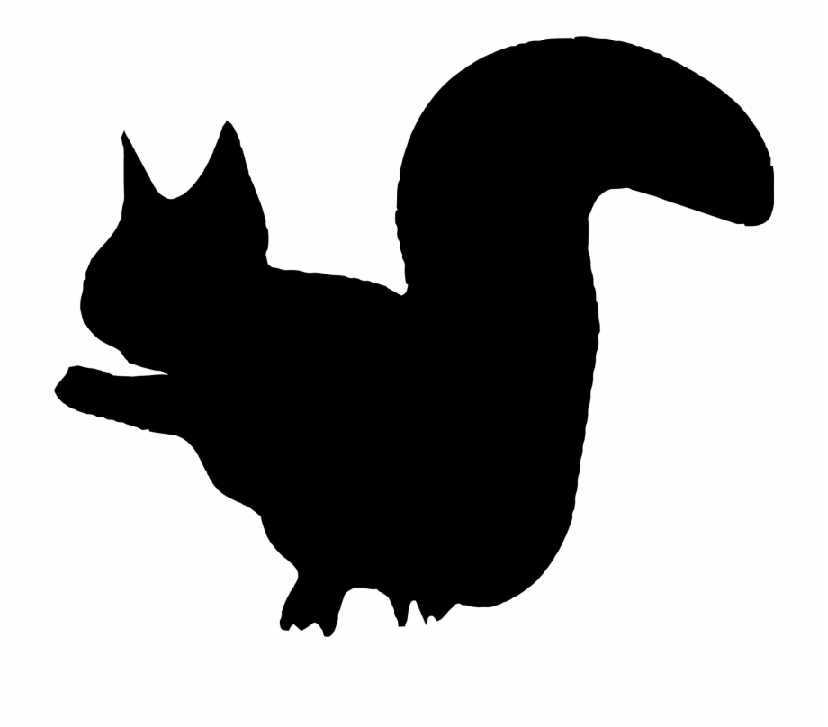 Squirrel Silhouette Clip Art At Getdrawings Small Animal
