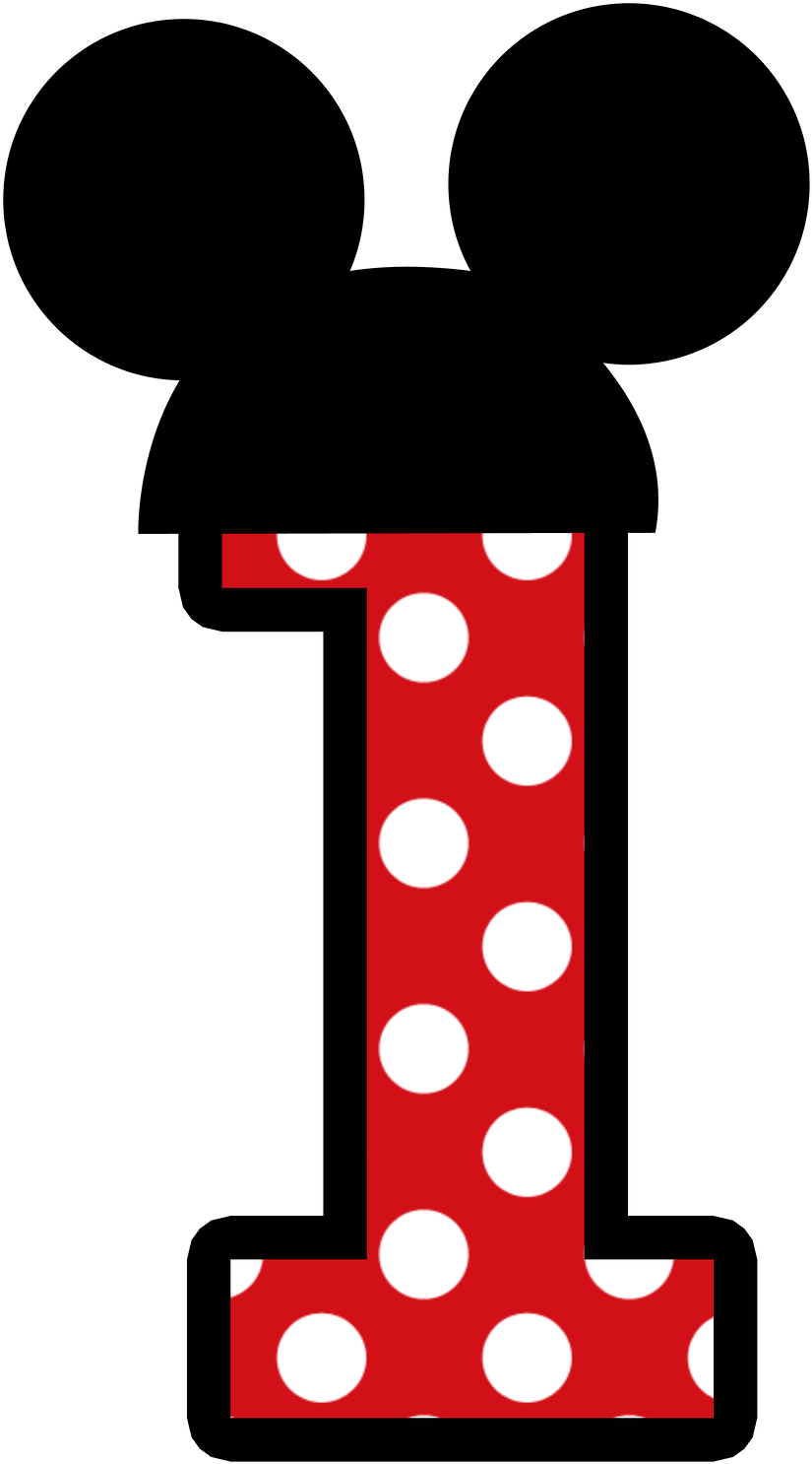 Mickey Mouse Number 1 Png Mickey Mouse Number