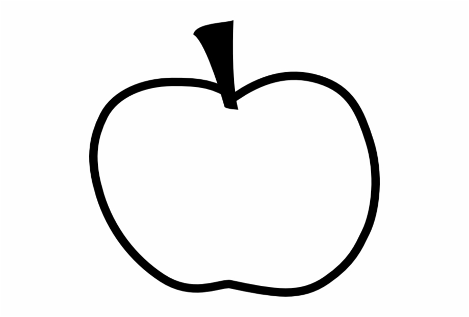 Apple Outline Clipart