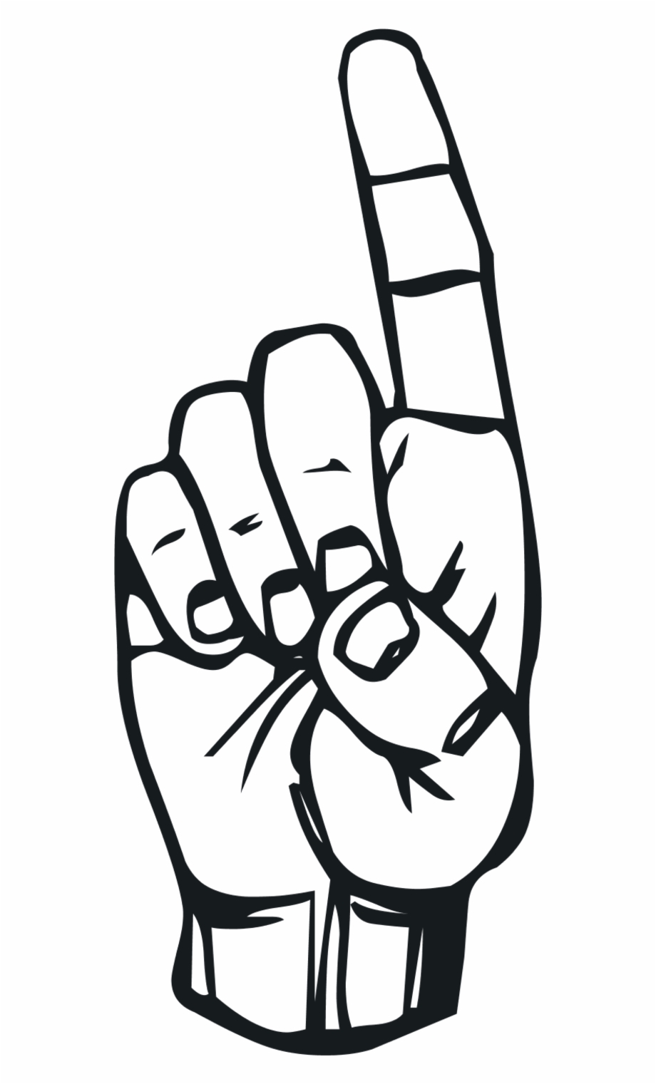 Pointing Finger Pictures Finger Black And White Clipart