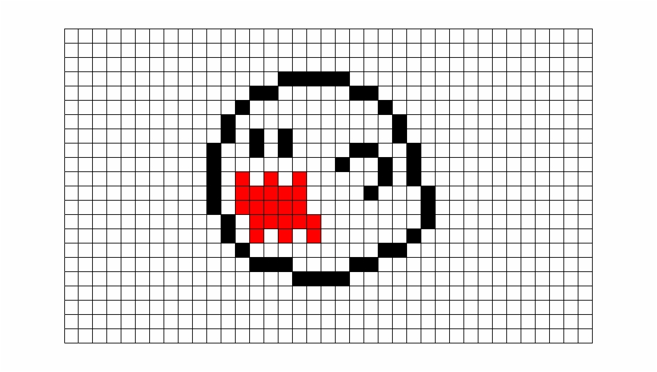 Pixel Art Mario Boo