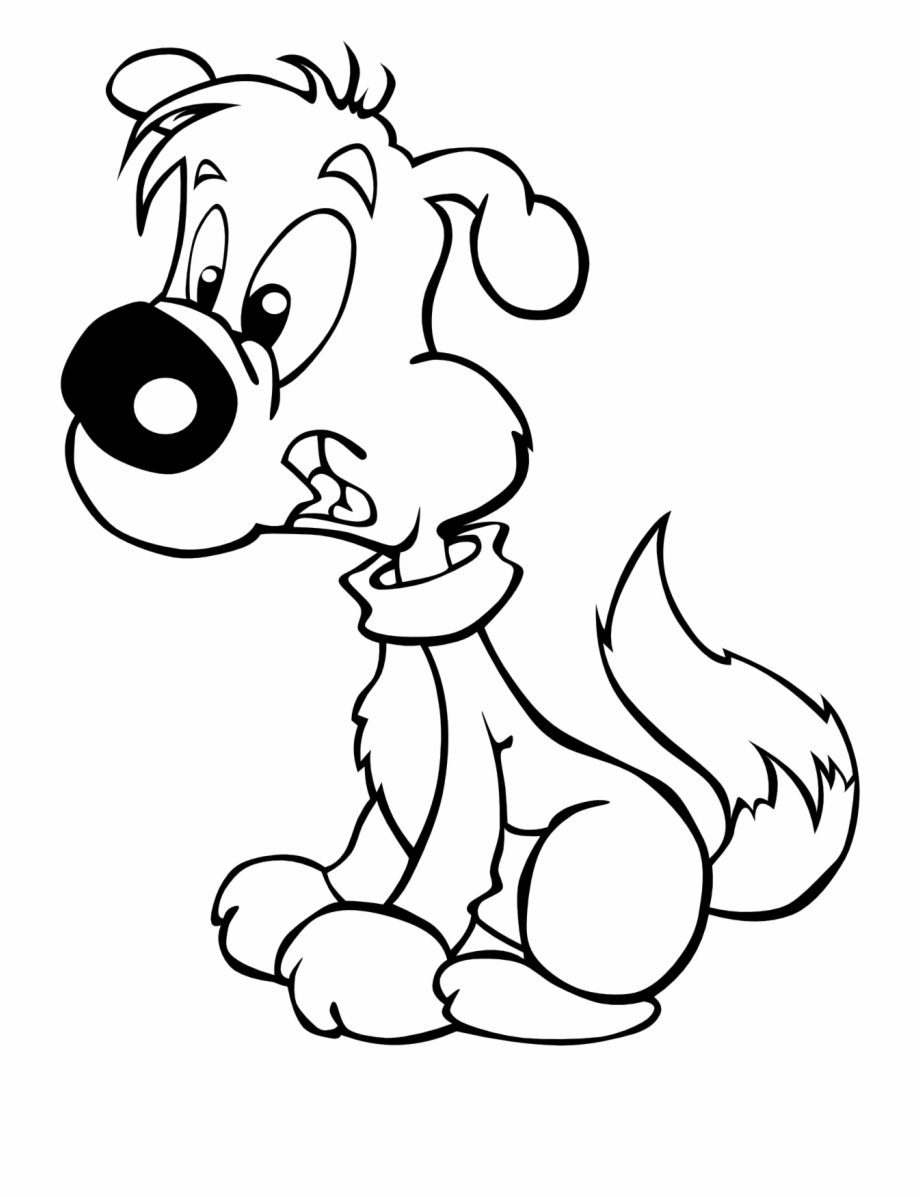 Black And White Puppy Clipart Cartoon Pictures Black