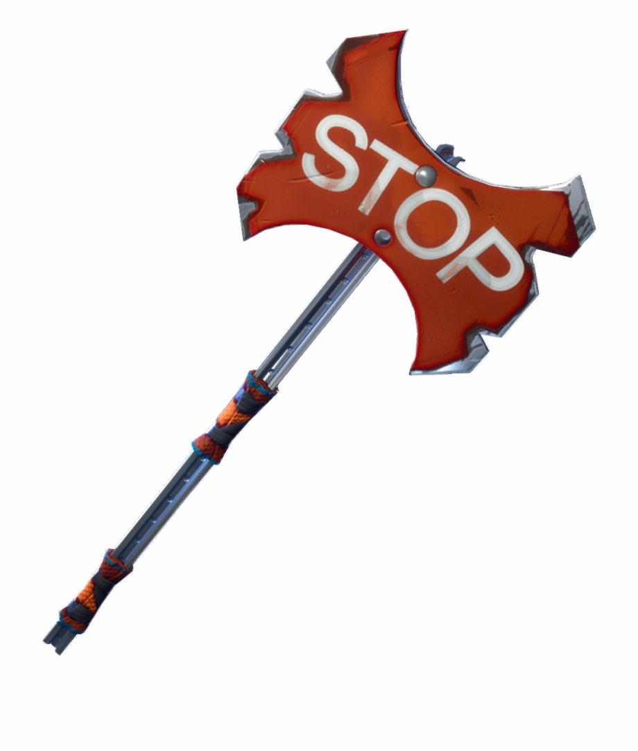 Stop Axe Stop Axe Featured Fortnite Stop Sign