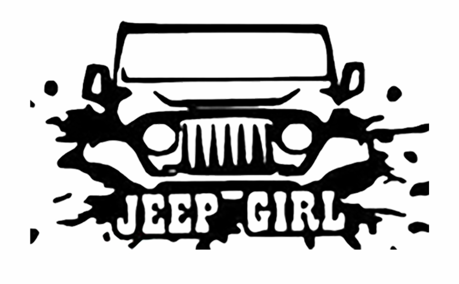 Jeep Decal Png Jeep Girl Clip Art