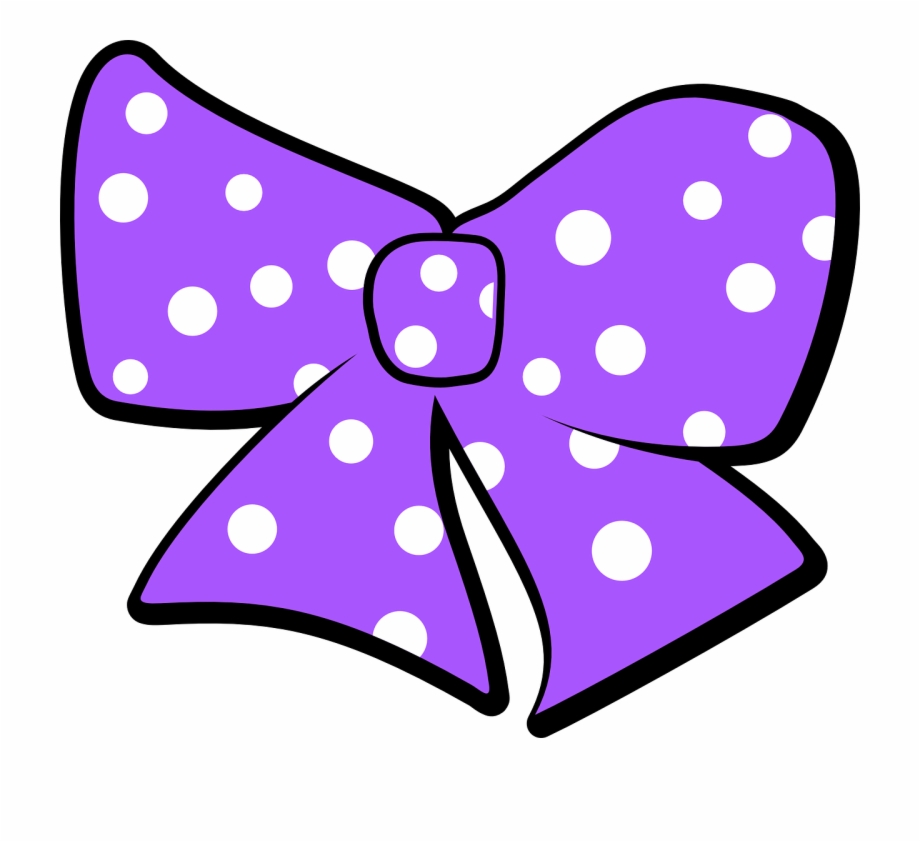 Bow Polka Dots Purple Ribbon Png Image Blue