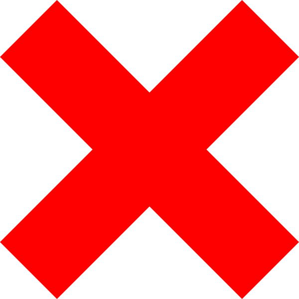 Red X Mark Png