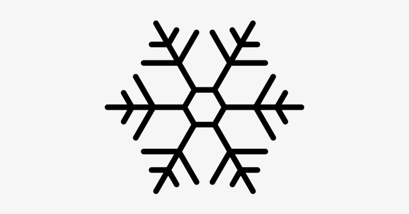black snowflake vector png
