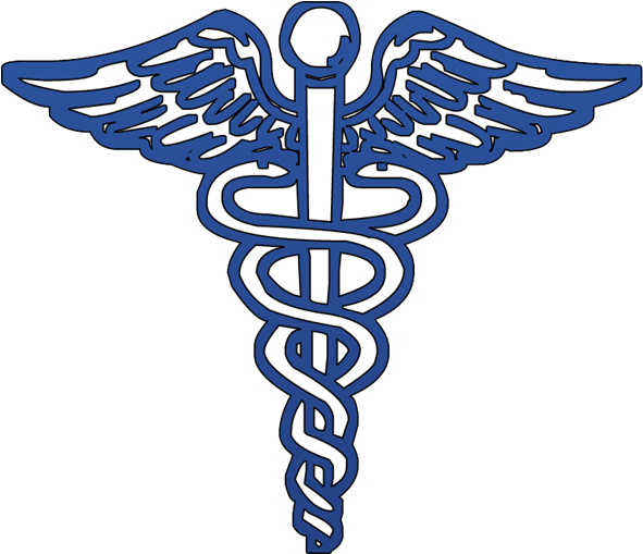 Blue Caduceus Medical Symbol Clip Art Medical Symbol