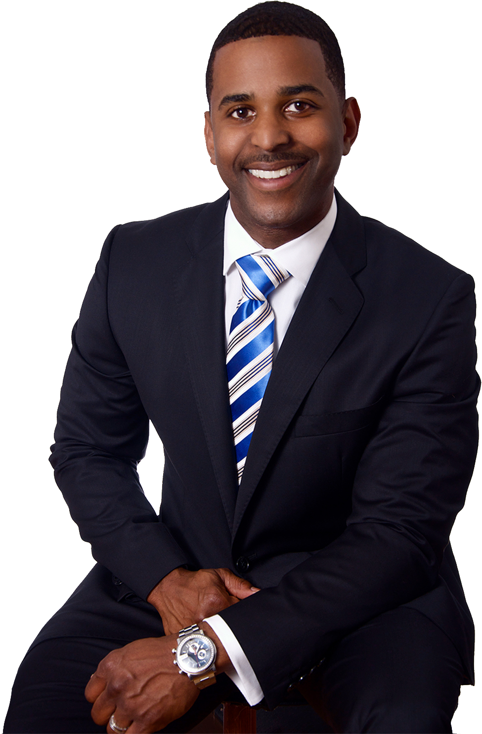 Businessman Wearing Suit And Watch Png Black Man