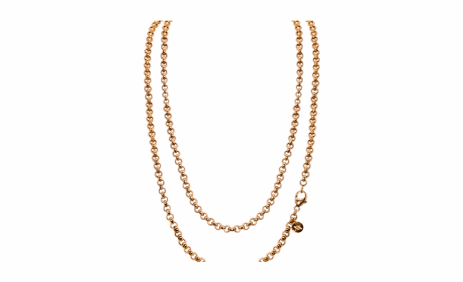 ladies gold chain png
