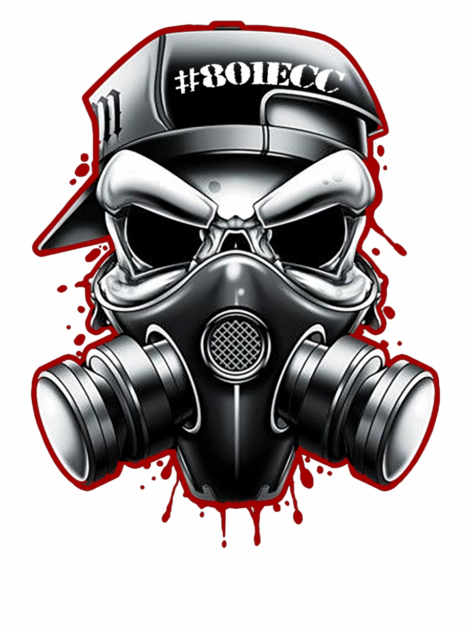 Skull And Gas Mask Tattoos Png Download Skull