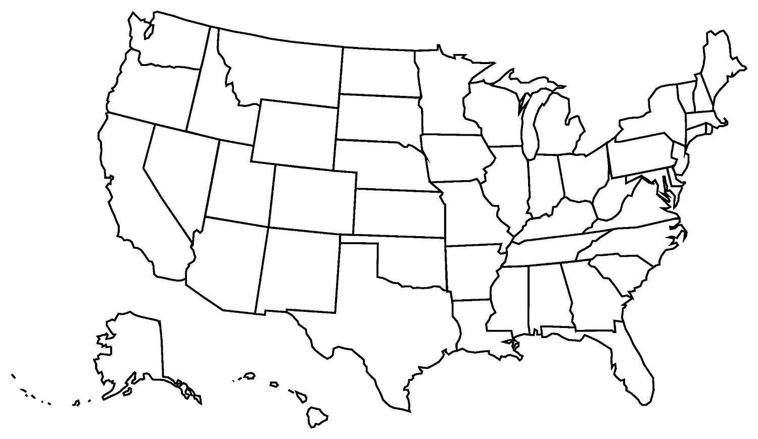 Usa Outline Png