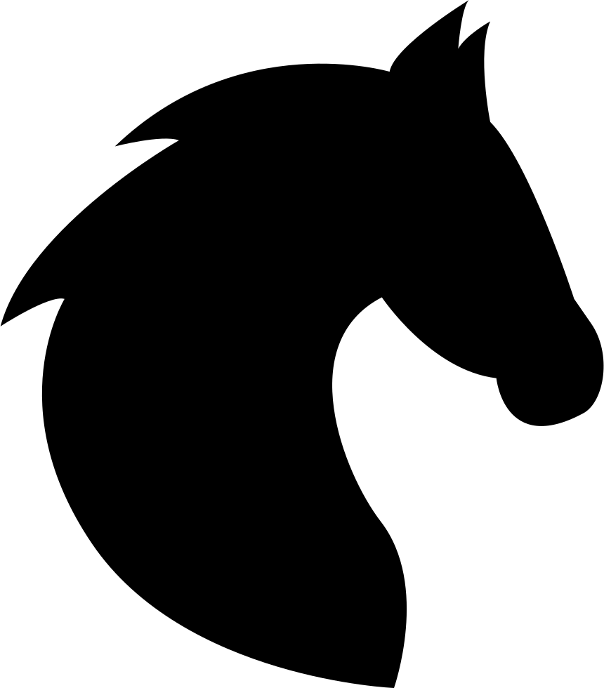 horse head silhouette clip art
