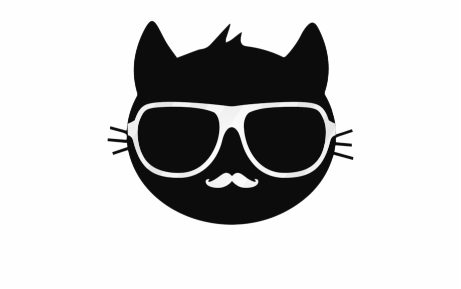 Dank Glasses Png Cat With Glasses Silhouette
