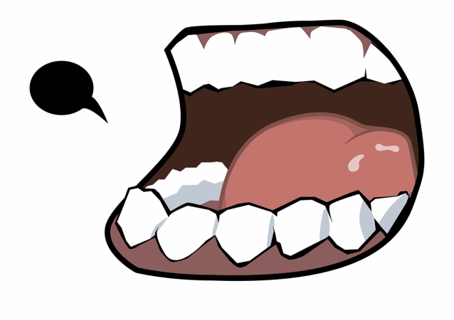 cartoon open mouth png
