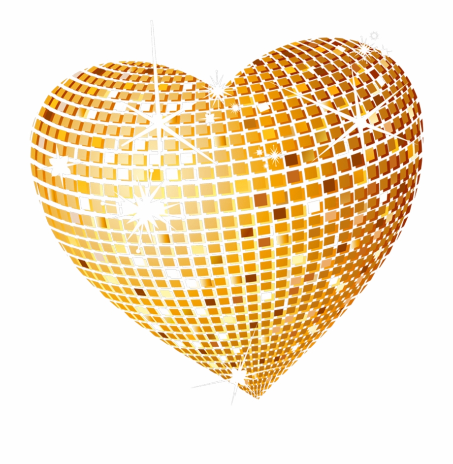 Gold Heart Png Transparent