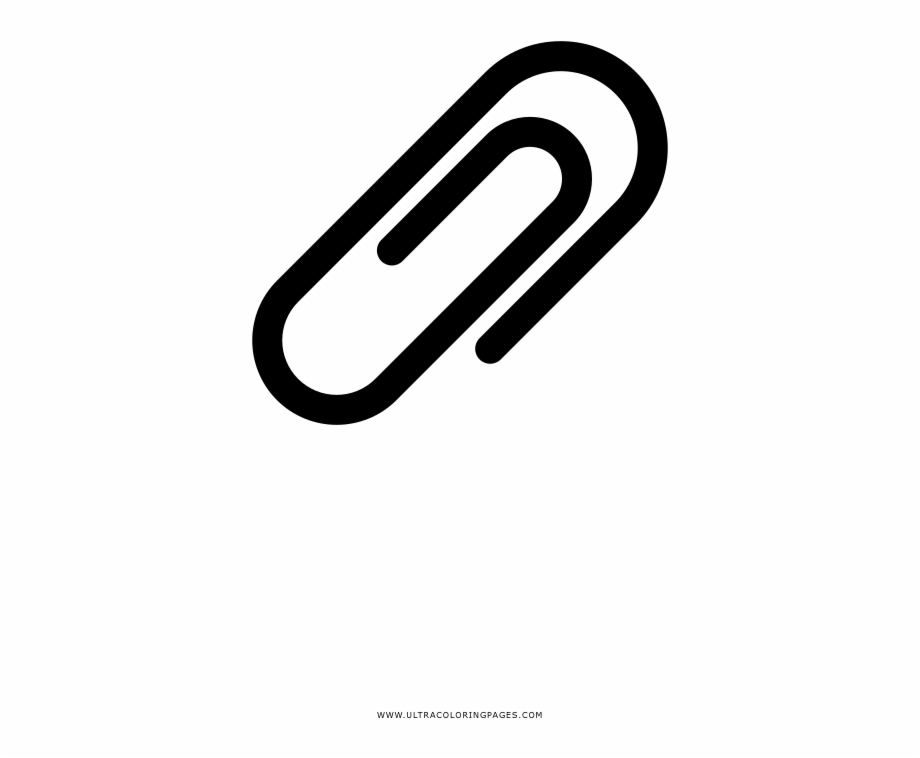 Paperclip Coloring Page
